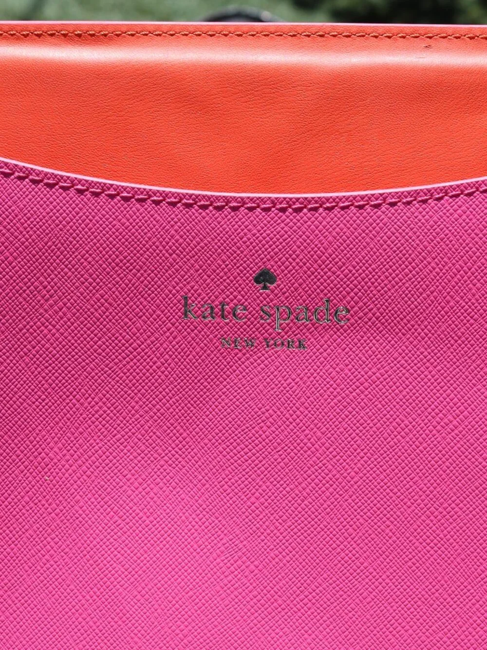 Kate Spade - Pink Saffiano Hot Pink Interior Tablet / Laptop Slip Sleeve